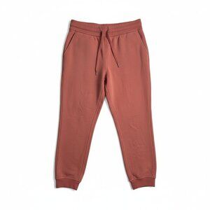 Lululemon Scuba High Rise Joggers Brier Rose Pink Size 14 French Terry Sweatpant